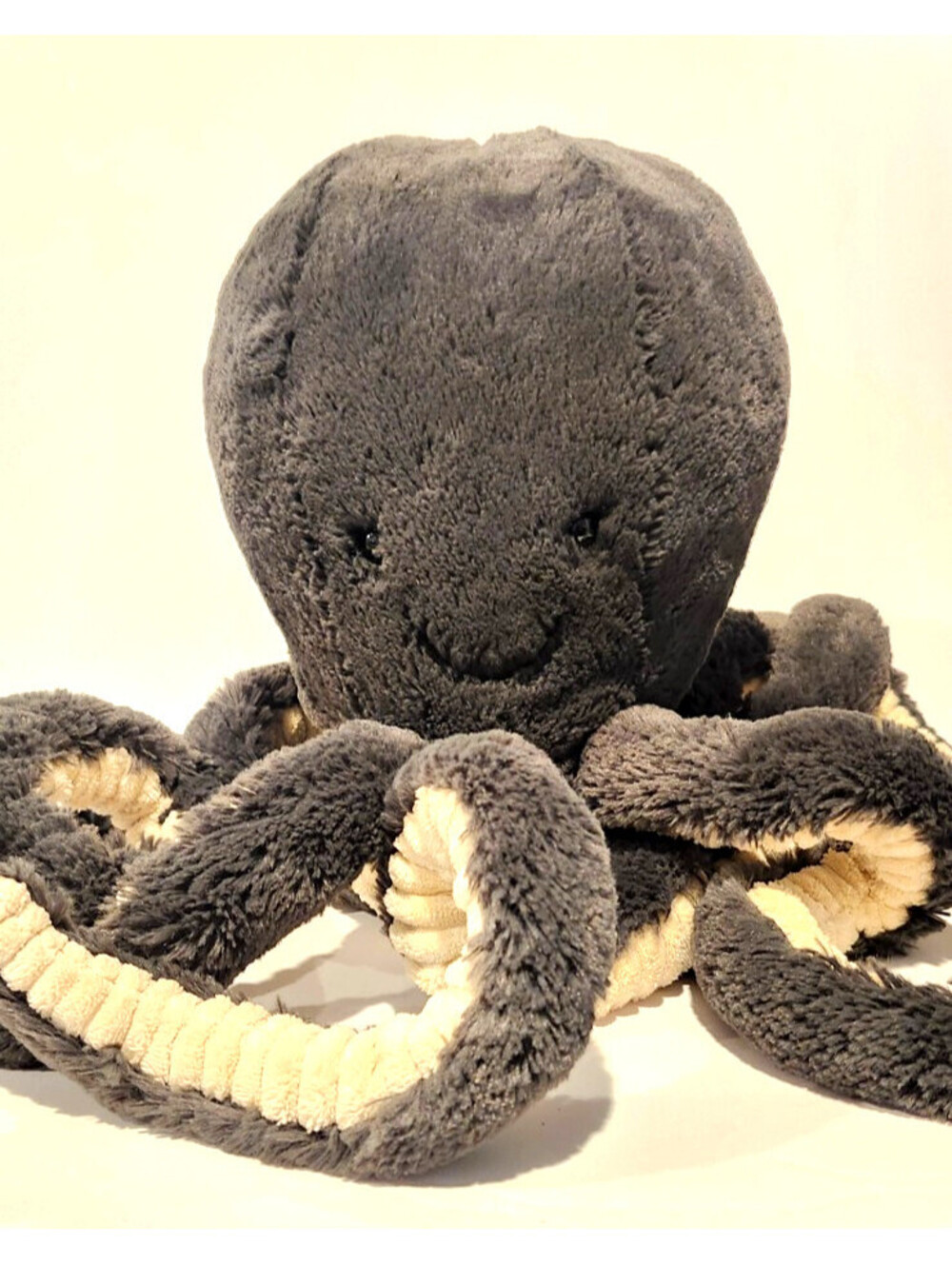 Rare Retired Jellycat Large Inky Octopus Plush 20” Stuffed Animal Gray Sea Life